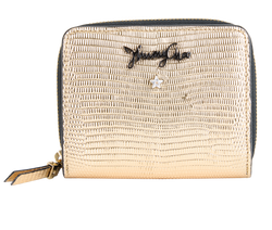 Jimmy Choo Anise Small Wallet, Leather, Gold, 42GK0V, B, 3*